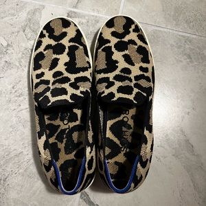 Rothys The Original Slip On Sneaker Desert Cat Size 7.5